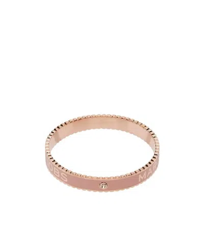 Marc Jacobs The Medallion Crystal-embellished Bangle In Yellow
