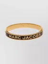 Marc Jacobs The Medallion Emblem Bangle In Black