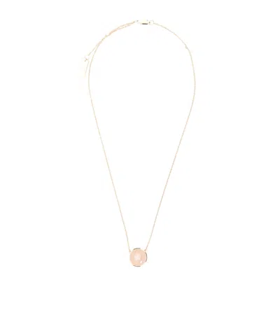 Marc Jacobs The Medallion Pendant Necklace In Red