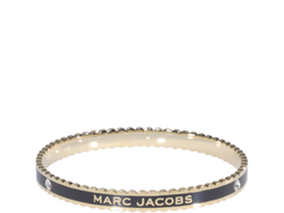 Marc Jacobs The Medallion Scalloped Logo Detailed Bracelet In Multi