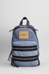 Marc Jacobs The Biker Colorblock Denim Medium Backpack In Blue