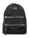 Marc Jacobs The Biker Black Nylon Medium Backpack In Black