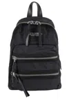 Marc Jacobs The Biker Black Nylon Medium Backpack In Black