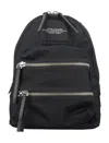 Marc Jacobs Adjustable Nylon Backpack With Maxi Pockets In Black