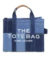 Marc Jacobs The Small Tote Denim Patchwork In Blue Denim