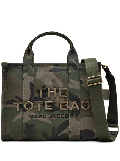 MARC JACOBS MARC JACOBS THE MEDIUM CAMO JACQUARD TOTE BAG