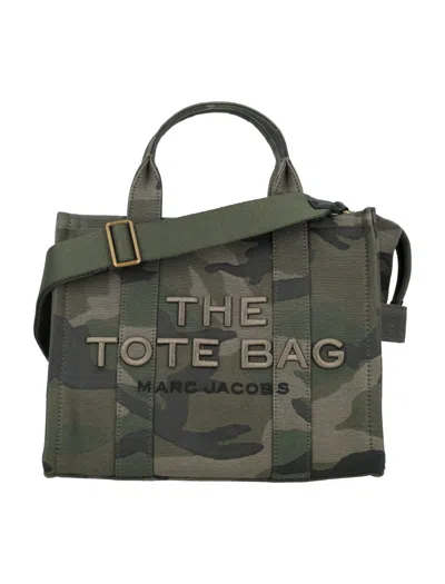 Marc Jacobs The Medium Camo Tote In Green