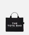 Marc Jacobs Medium Cotton Canvas Tote Bag In Black