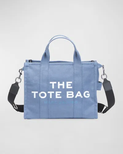 Marc Jacobs The Medium Canvas Tote Bag In Blue Shadow