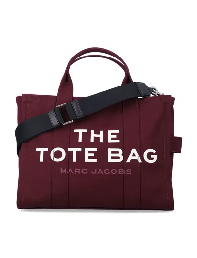 Marc Jacobs The Medium Canvas Tote Bag In Burgundy