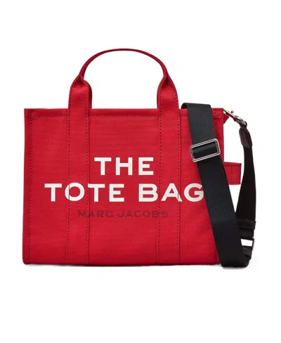 Marc Jacobs The Medium Canvas Tote Bag In Red