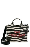 Marc Jacobs The Medium Canvas Tote In Black/ White
