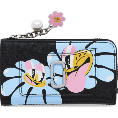 Marc Jacobs The Medium Flat Leather Wallet In Multi