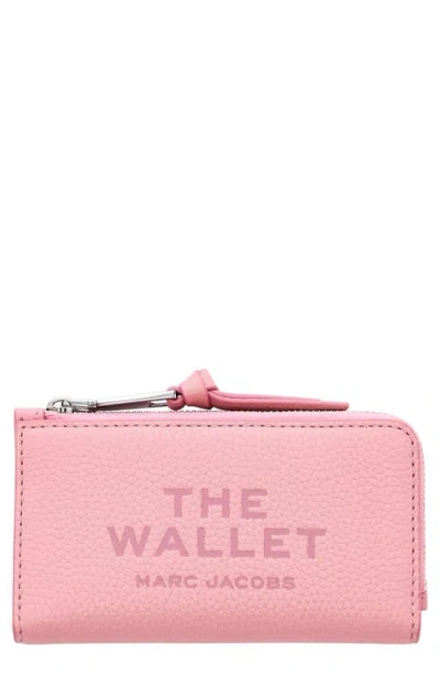 Marc Jacobs The Medium Flat Leather Wallet In Pink