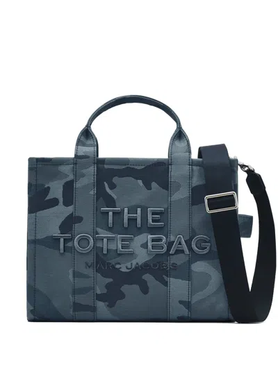 Marc Jacobs The Camo Jacquard Medium Tote Bag In Black