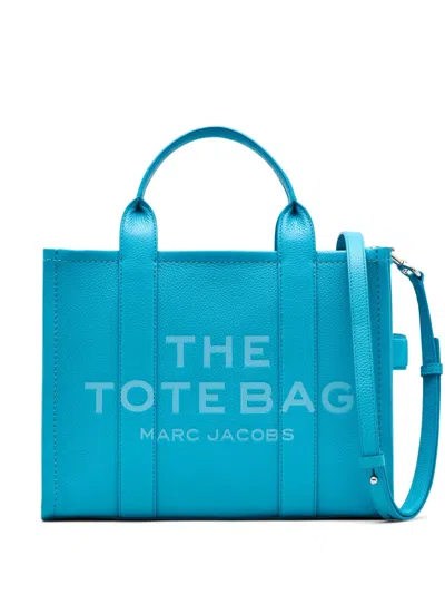 Marc Jacobs The Medium Leather Tote Bag In 蓝色