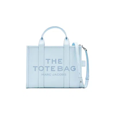 Pre-owned Marc Jacobs The Medium Leather Tote Bag 'cloud Blue' | Women's Size Onesize