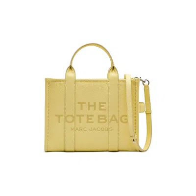 Pre-owned Marc Jacobs The Medium Leather Tote Bag 'custard' | Cream | Women's Size Onesize In White