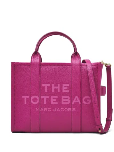 Marc Jacobs The Medium Leather Tote Bag In Lipstick Pink