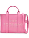 Marc Jacobs The Leather Medium Tote Bag In Pink