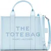 Marc Jacobs The Medium Leather Tote In Blue