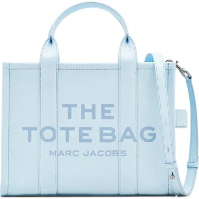 Marc Jacobs The Medium Leather Tote In Blue