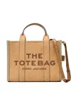 Marc Jacobs The Medium Logo-detail Tote Bag In Brown