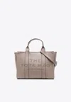 Marc Jacobs The Tote Bag Medium Grey Shoulder Bag With Logo In Grainy Leather Woman  In Gray