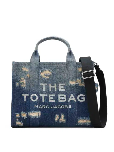 MARC JACOBS THE MEDIUM RIP AND REPAIR DENIM