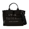 Marc Jacobs Black Cotton The Medium Tote In Black