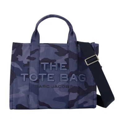Marc Jacobs The Medium Tote - Cotton - Blue In Black