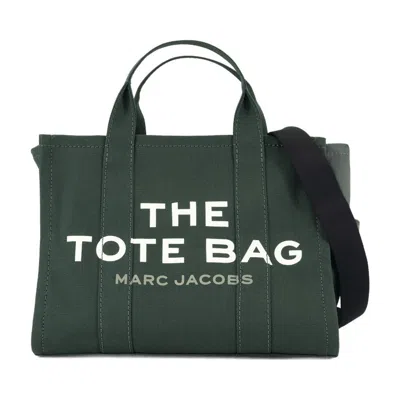 MARC JACOBS MARC JACOBS THE MEDIUM TOTE - COTTON - GREEN