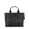Marc Jacobs Structured Medium Tote With Textured Leather Finish In Black