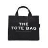 Marc Jacobs The Medium Tote Bag- Black - Cotton In Black