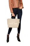 Marc Jacobs The Leather Medium Tote In Beige