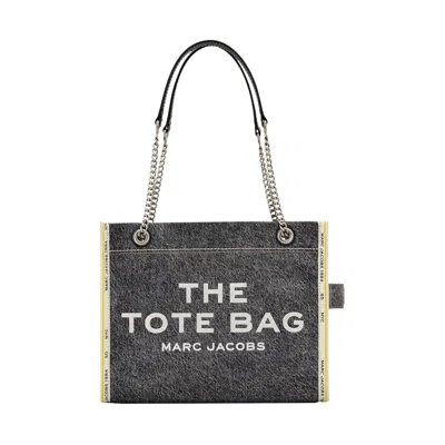 Pre-owned Marc Jacobs The Medium Tote Bag 'black Wash'
