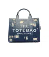 Marc Jacobs The Denim Medium Rip And Repair Tote Bag In Blue