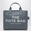 Marc Jacobs Structured Canvas Tote Bag With Contrasting Strap In Blue
