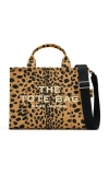 Marc Jacobs The Cheetah Medium Tote Bag Canvas In Brown