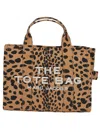 Marc Jacobs Animal Print Tote Bag With Shoulder Strap In Brown