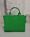 Marc Jacobs The Leather Small Tote Bag Peppermint In Green