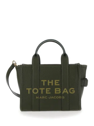 Marc Jacobs 'the Medium Tote Bag' Green Shoulder Bag With Logo