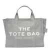 Marc Jacobs Grey Canvas Medium Tote Handbag In Grey