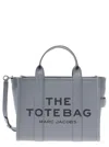 Marc Jacobs 'the Medium Tote Bag' Grey Shoulder Bag With Logo