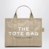 Marc Jacobs The Medium Tote Bag In Beige Canvas In Sand