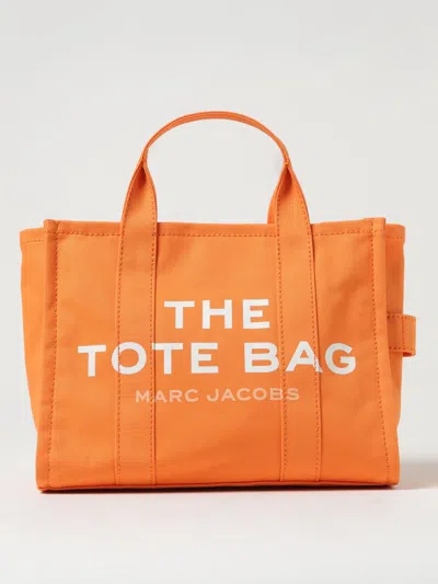 Marc Jacobs The Medium Tote Bag In Canvas In Orange