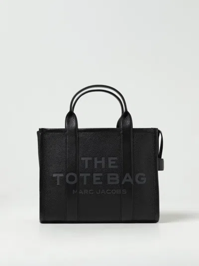 Marc Jacobs The Medium Tote Bag In Grained Leather In Black