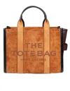 Marc Jacobs The Medium Tote Bag In Leather And Suede, Brown Color