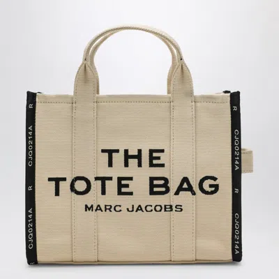 MARC JACOBS MARC JACOBS THE MEDIUM TOTE BAG IN SAND-COLOURED JACQUARD