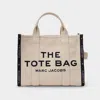 Marc Jacobs Structured Jacquard Medium Tote With Removable Strap In Beige